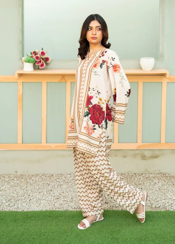 Zauk Women RTW Printed Lawn 2 Piece Suit ZK26RC Floral Fantasy ZAU-FF - Casual Collection