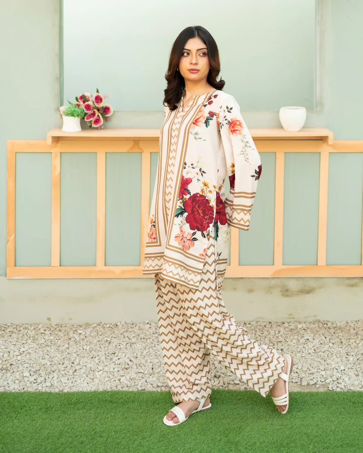 Zauk Women RTW 2 Piece Printed Poly Lawn Floral Fantasy - Casual Collection