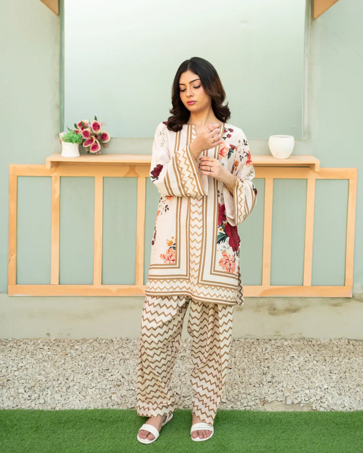 Zauk Women RTW 2 Piece Printed Poly Lawn Floral Fantasy - Casual Collection