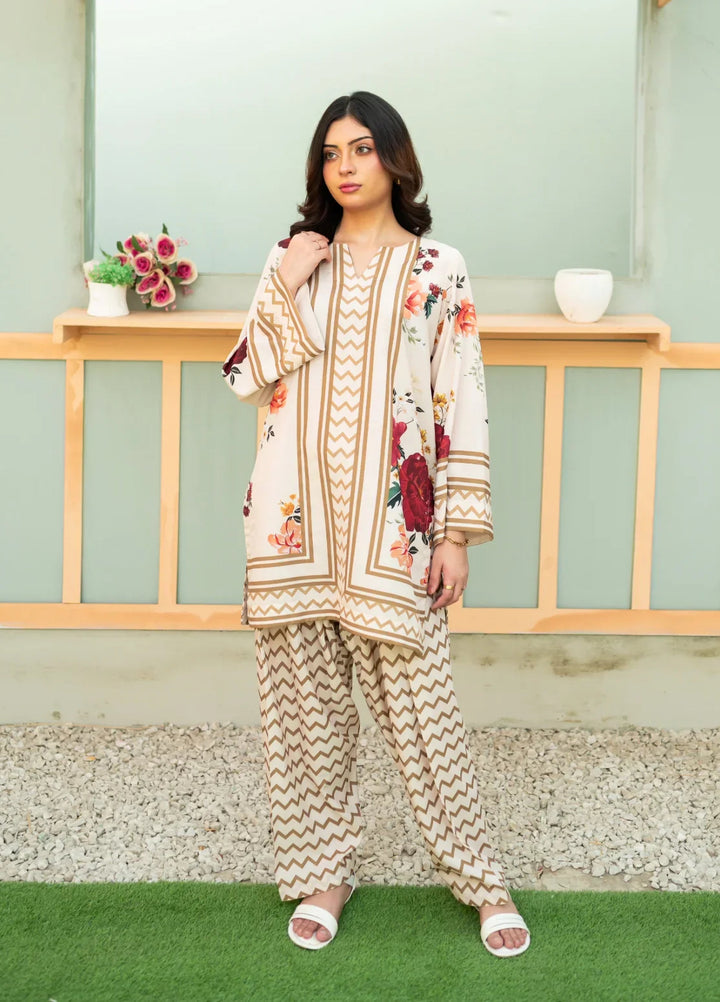 Zauk Women RTW Printed Lawn 2 Piece Suit ZK26RC Floral Fantasy ZAU-FF - Casual Collection