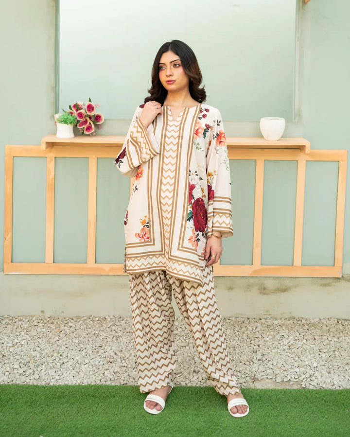 Zauk Women RTW 2 Piece Printed Poly Lawn Floral Fantasy - Casual Collection