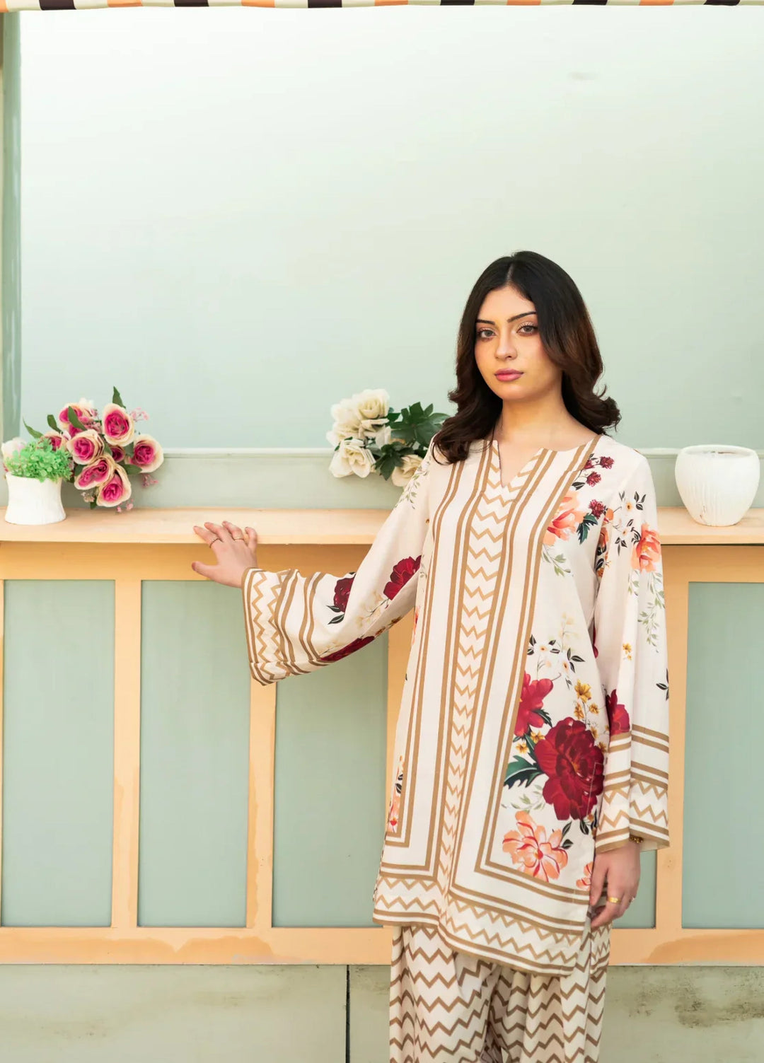 Zauk Women RTW Printed Lawn 2 Piece Suit ZK26RC Floral Fantasy ZAU-FF - Casual Collection