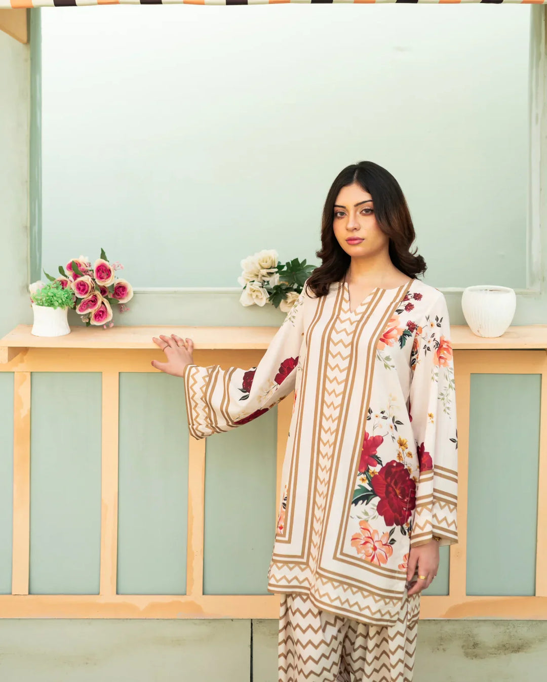 Zauk Women RTW 2 Piece Printed Poly Lawn Floral Fantasy - Casual Collection