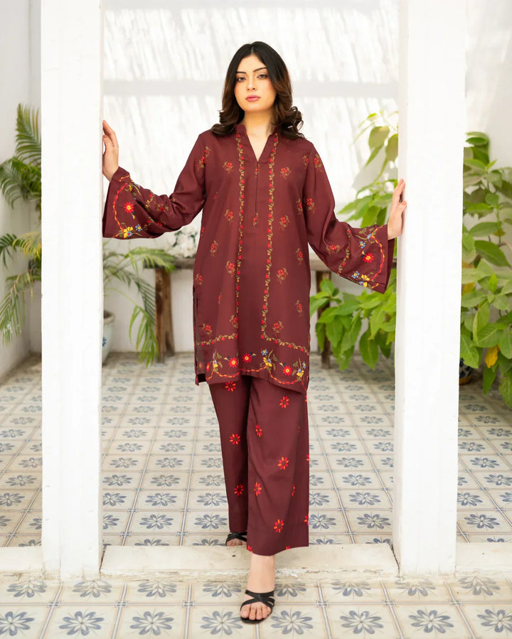 Zauk Women RTW 2 Piece Printed Poly Lawn Cherry Charm - Casual Collection