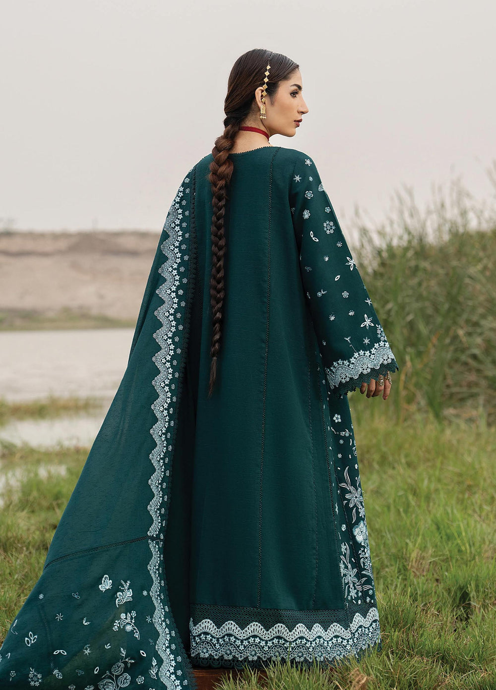 Sukhan by Afrozeh Unstitched Embroidered Viscose 3 Piece Suit AF26UVS Riyasat FW01259 - Winter Collection