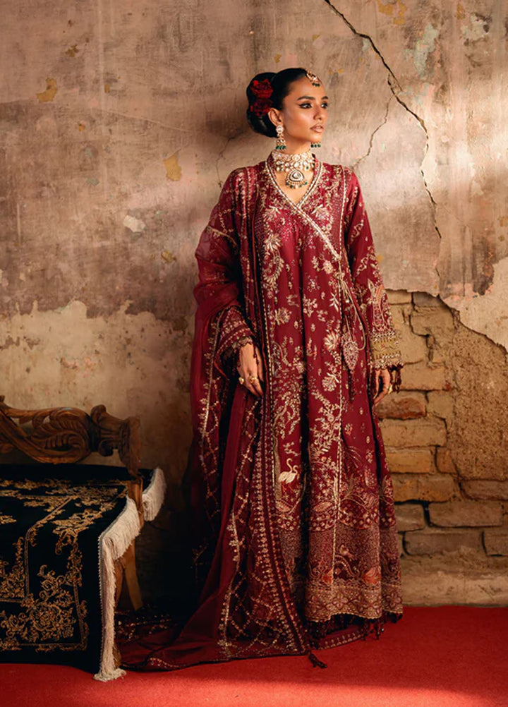 Mehermaah by Florent Embroidered Raw Silk Suits Unstitched 3 Piece FL25MU Afsaana - Formals Collection