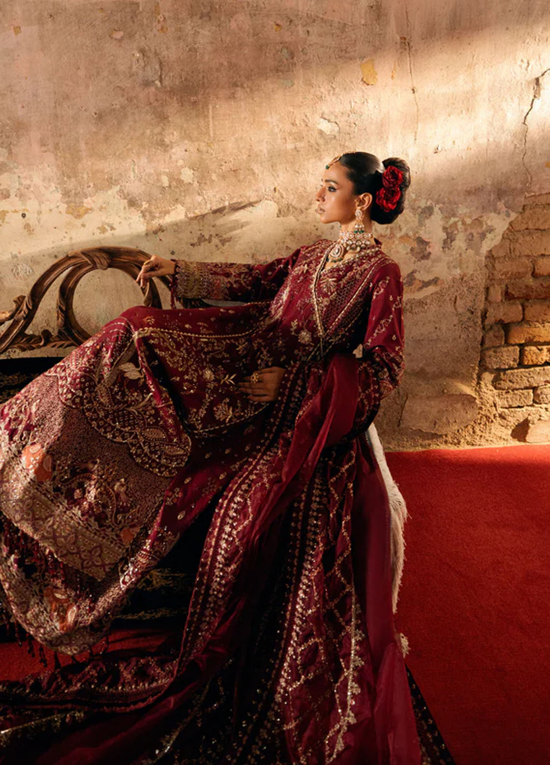 Mehermaah by Florent Embroidered Raw Silk Suits Unstitched 3 Piece FL25MU Afsaana - Formals Collection