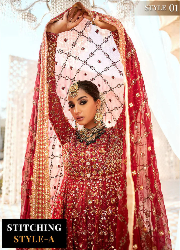 Aik Atelier Embroidered Chiffon Suits Unstitched 3 Piece AIK25EF Vl1 Look 01 - Formals Collection