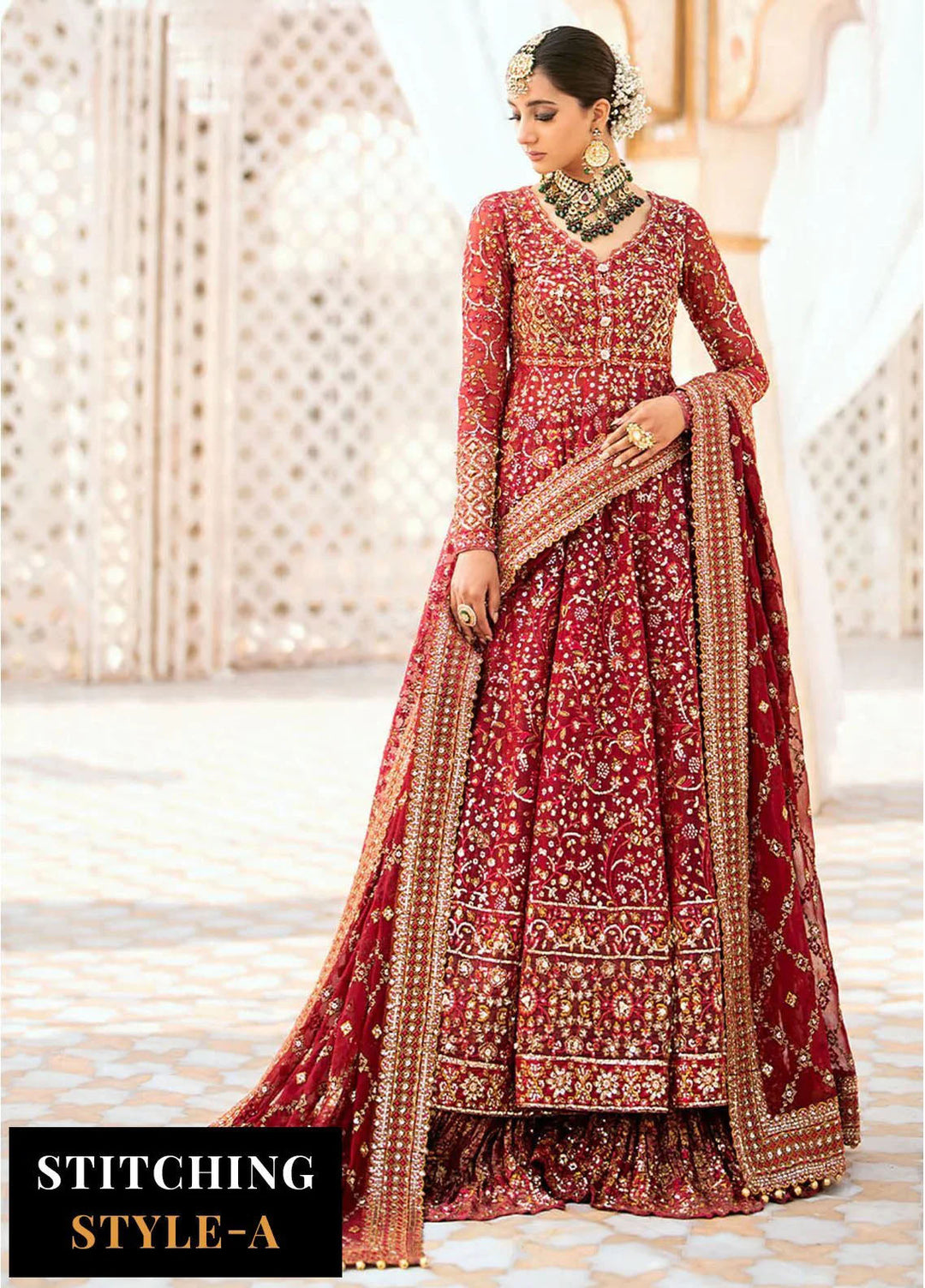 Aik Atelier Embroidered Chiffon Suits Unstitched 3 Piece AIK25EF Vl1 Look 01 - Formals Collection