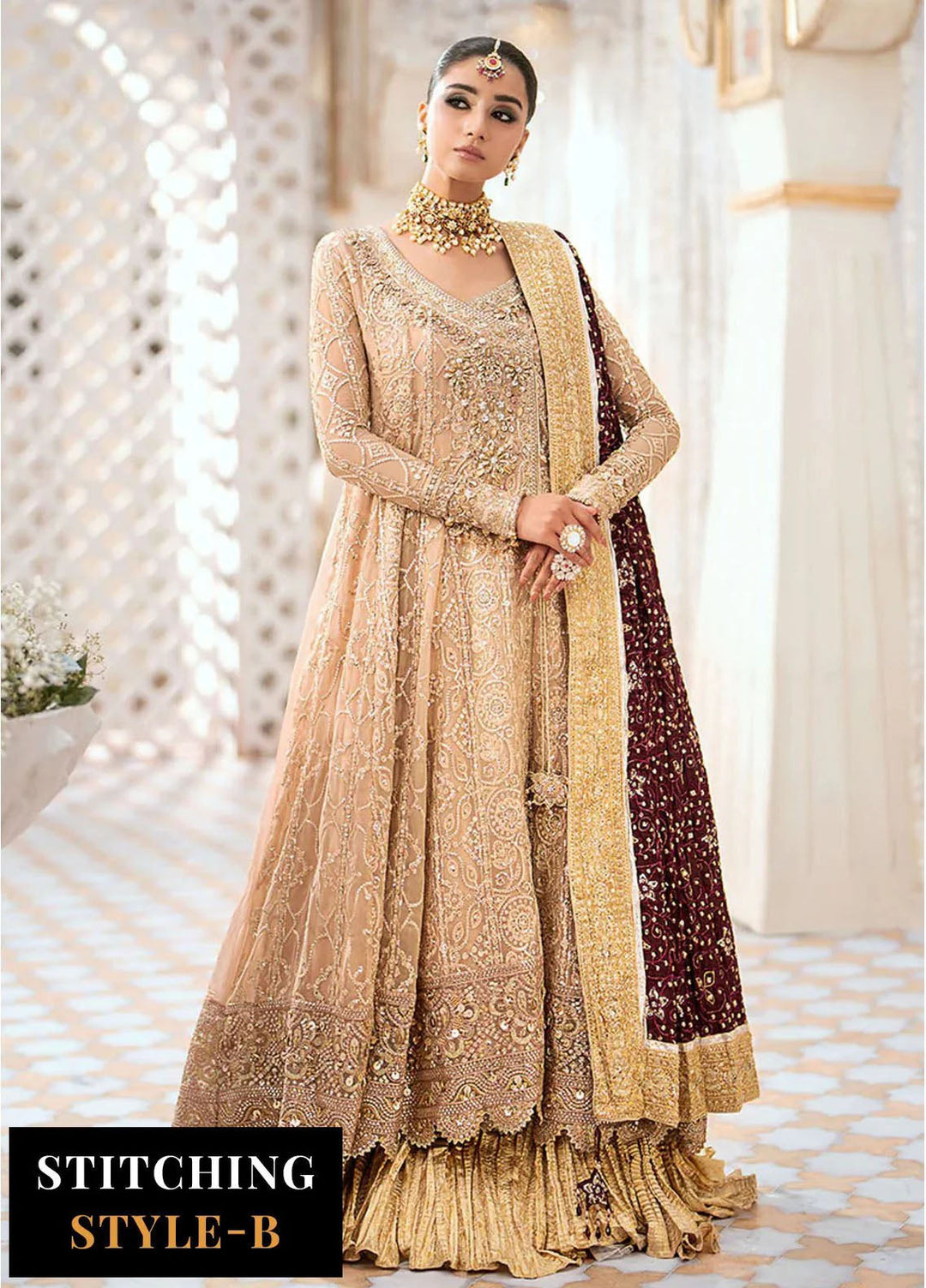 Aik Atelier Embroidered Chiffon Suits Unstitched 3 Piece AIK25EF Vl1 Look 08 - Formals Collection