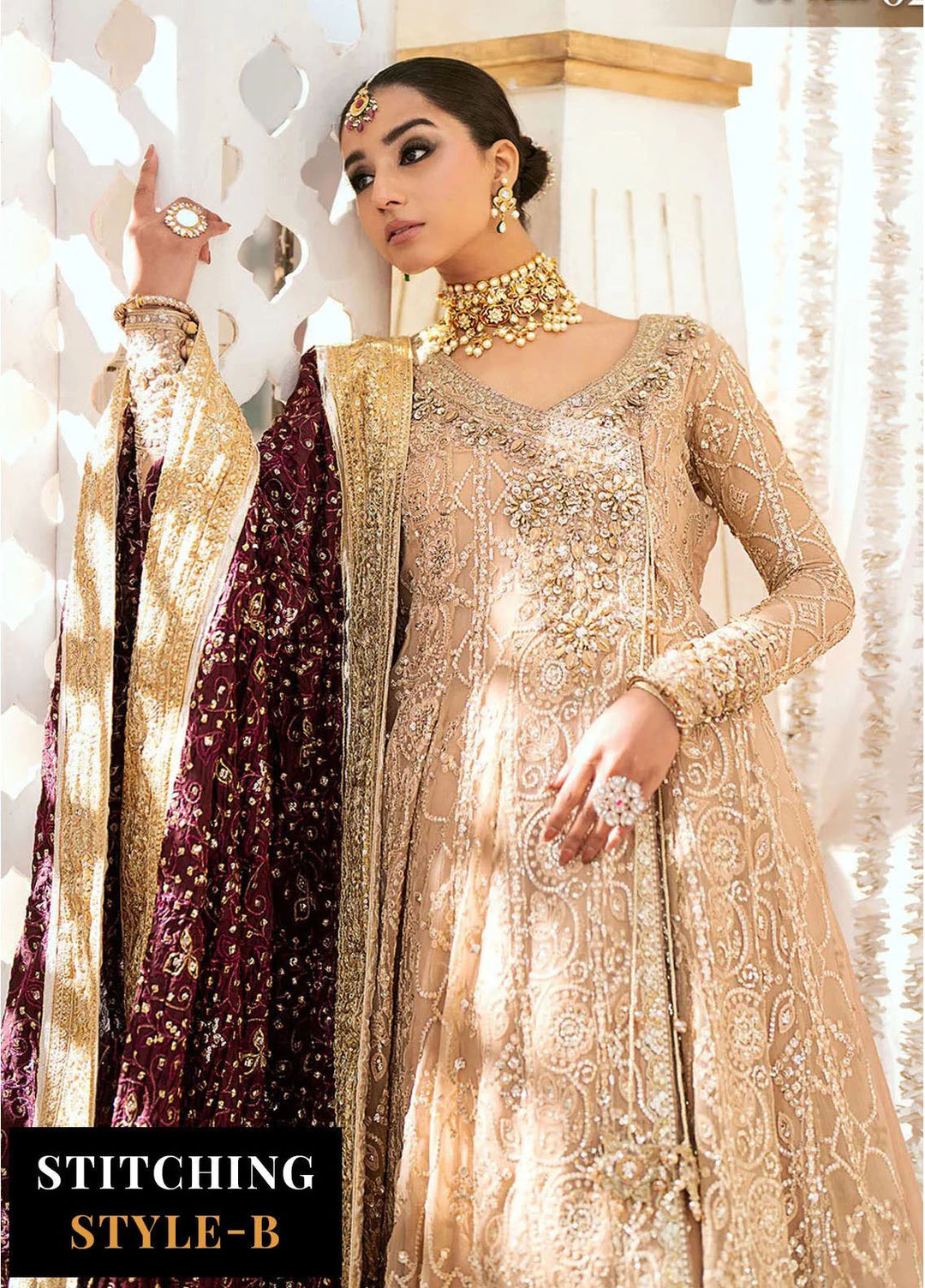 Aik Atelier Embroidered Chiffon Suits Unstitched 3 Piece AIK25EF Vl1 Look 08 - Formals Collection
