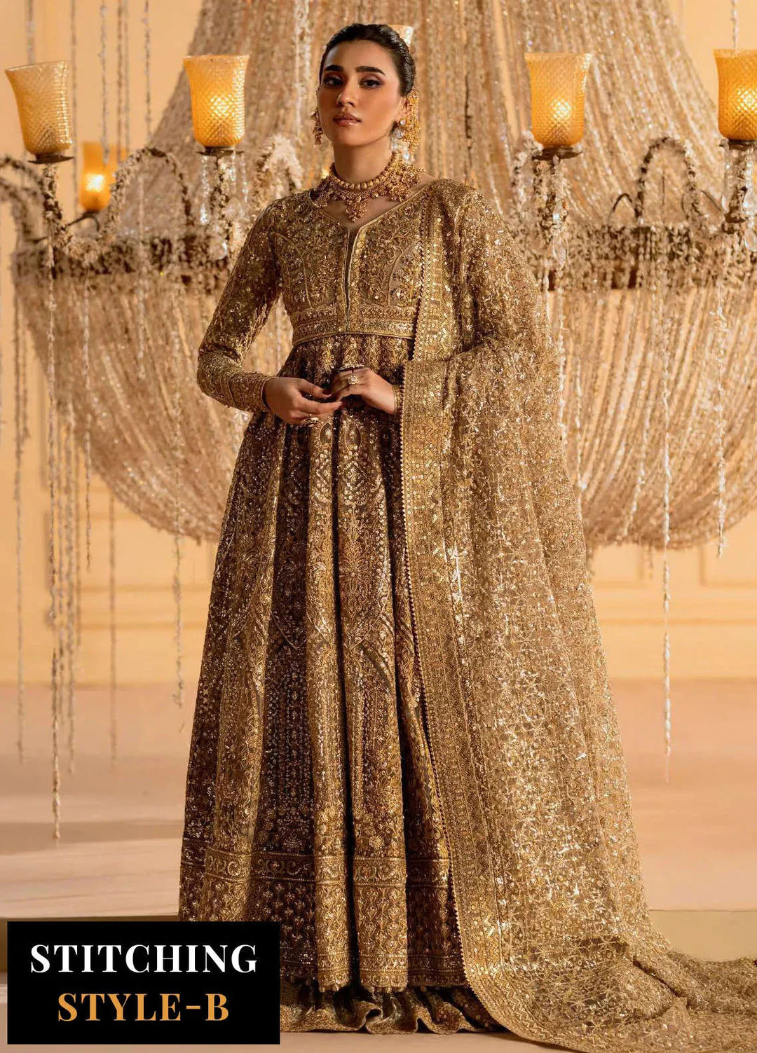 Aik Atelier Embroidered Net Suits Unstitched 3 Piece AIK25EF Vl1 Look-05 - Formals Collection