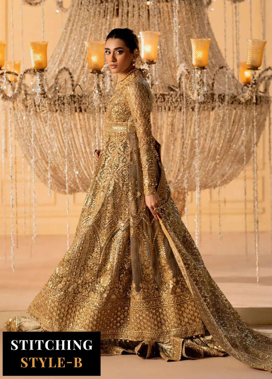 Aik Atelier Embroidered Net Suits Unstitched 3 Piece AIK25EF Vl1 Look-05 - Formals Collection