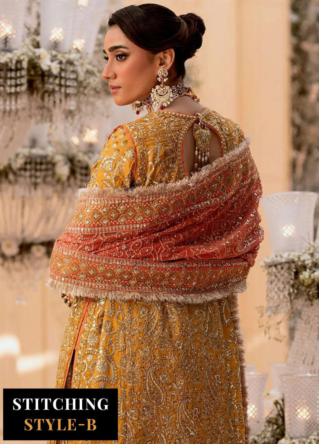 Aik Atelier Embroidered Net Suits Unstitched 3 Piece AIK25EF Vl1 Look-08 - Formals Collection