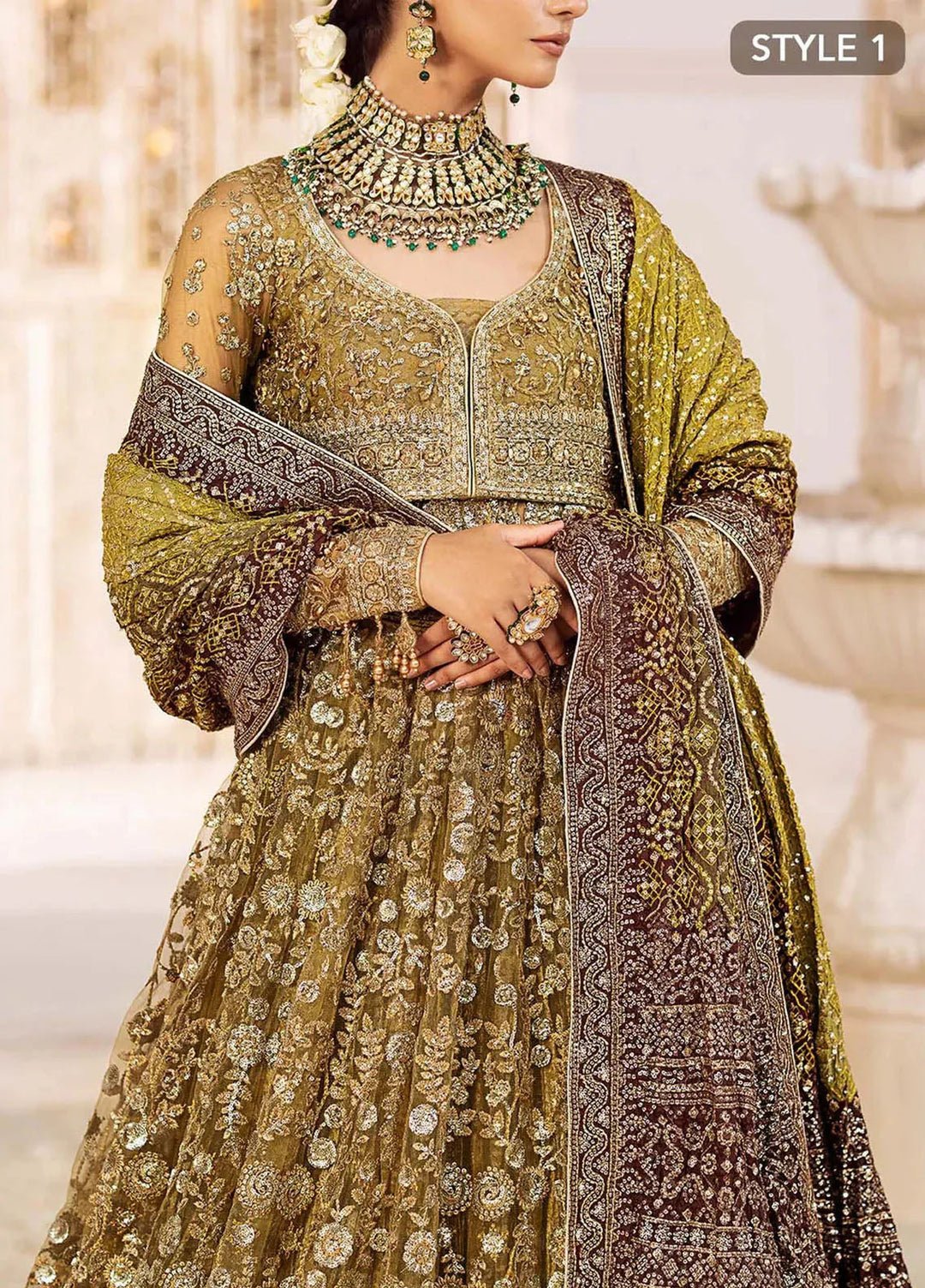 Aik Atelier Embroidered Net Suits Unstitched 3 Piece AIK25EF Vl2 Look 04 - Formals Collection