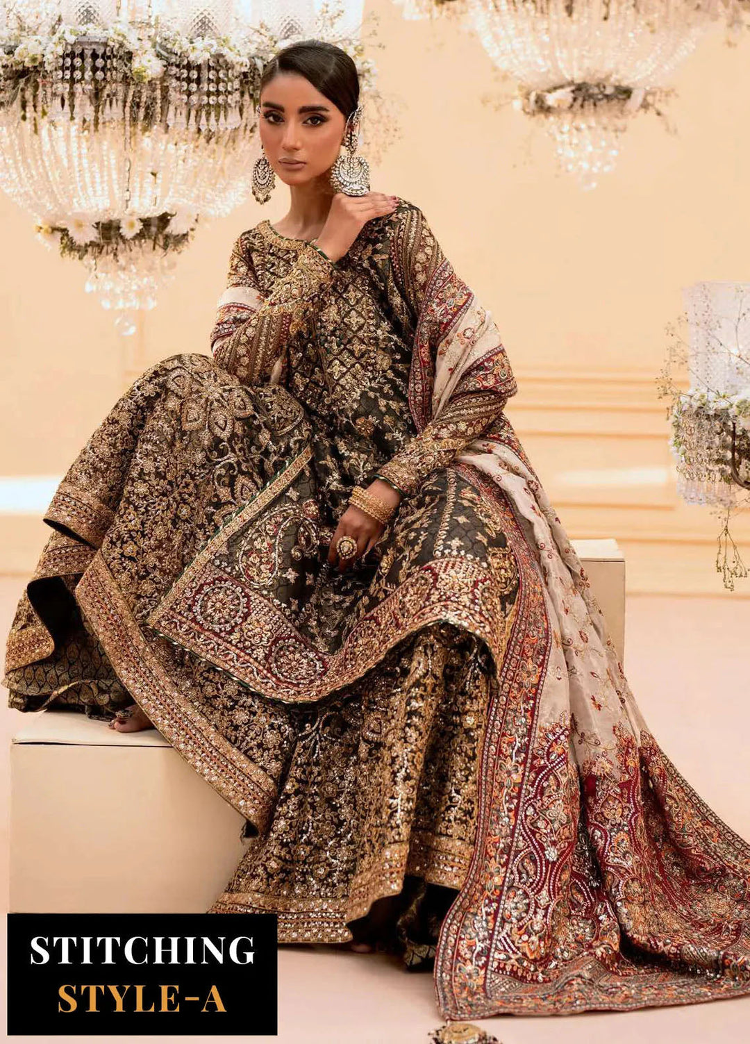 Aik Atelier Embroidered Organza Suits Unstitched 3 Piece AIK25EF Vl1 Look-04 - Formals Collection