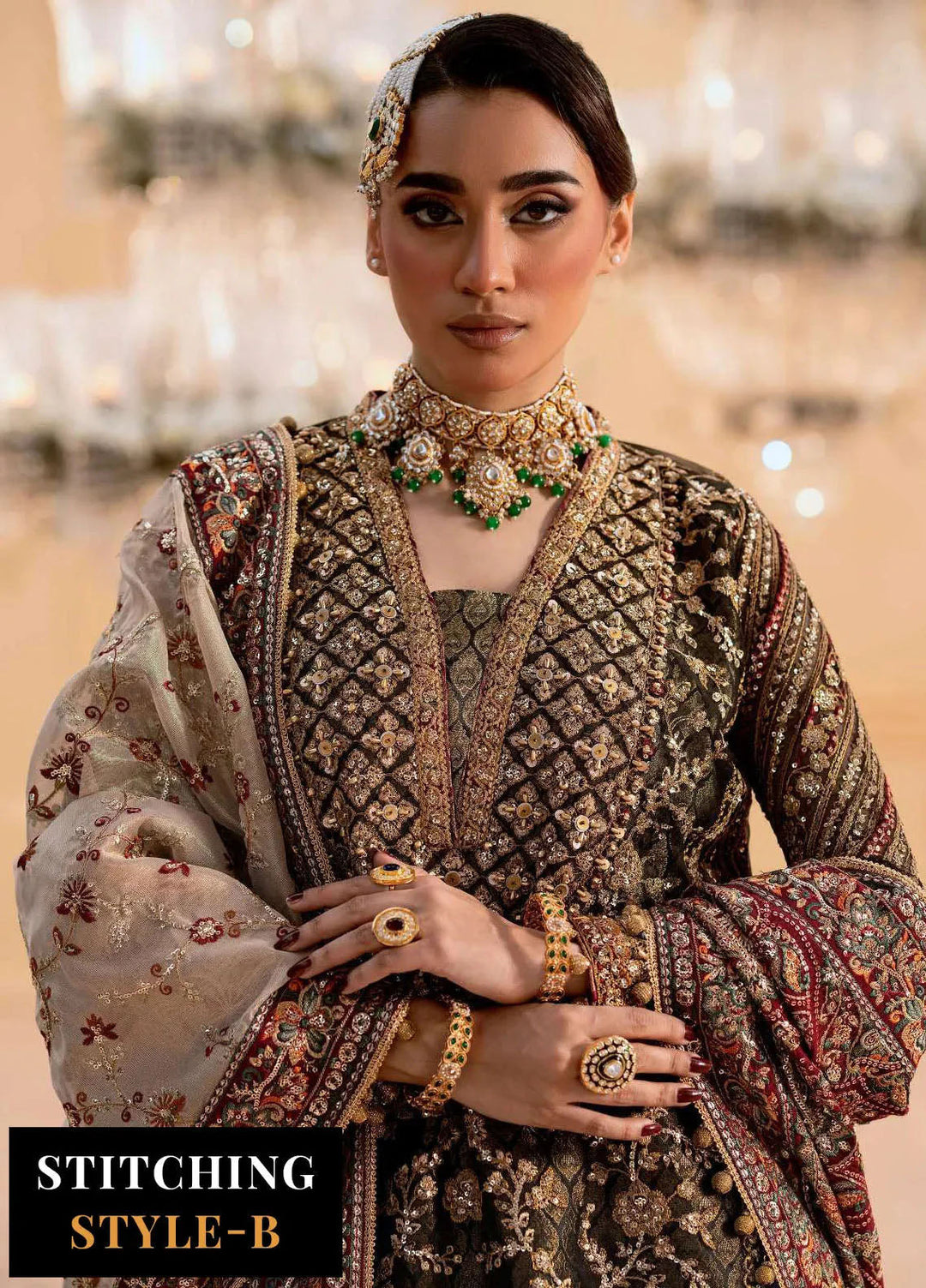 Aik Atelier Embroidered Organza Suits Unstitched 3 Piece AIK25EF Vl1 Look-04 - Formals Collection