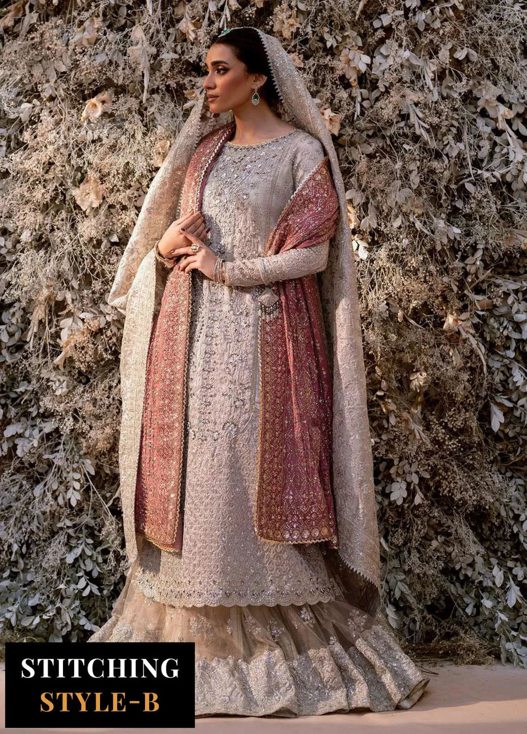 Aik Atelier Embroidered Organza Suits Unstitched 3 Piece AIK25EF Vl1 Look-09 - Formals Collection