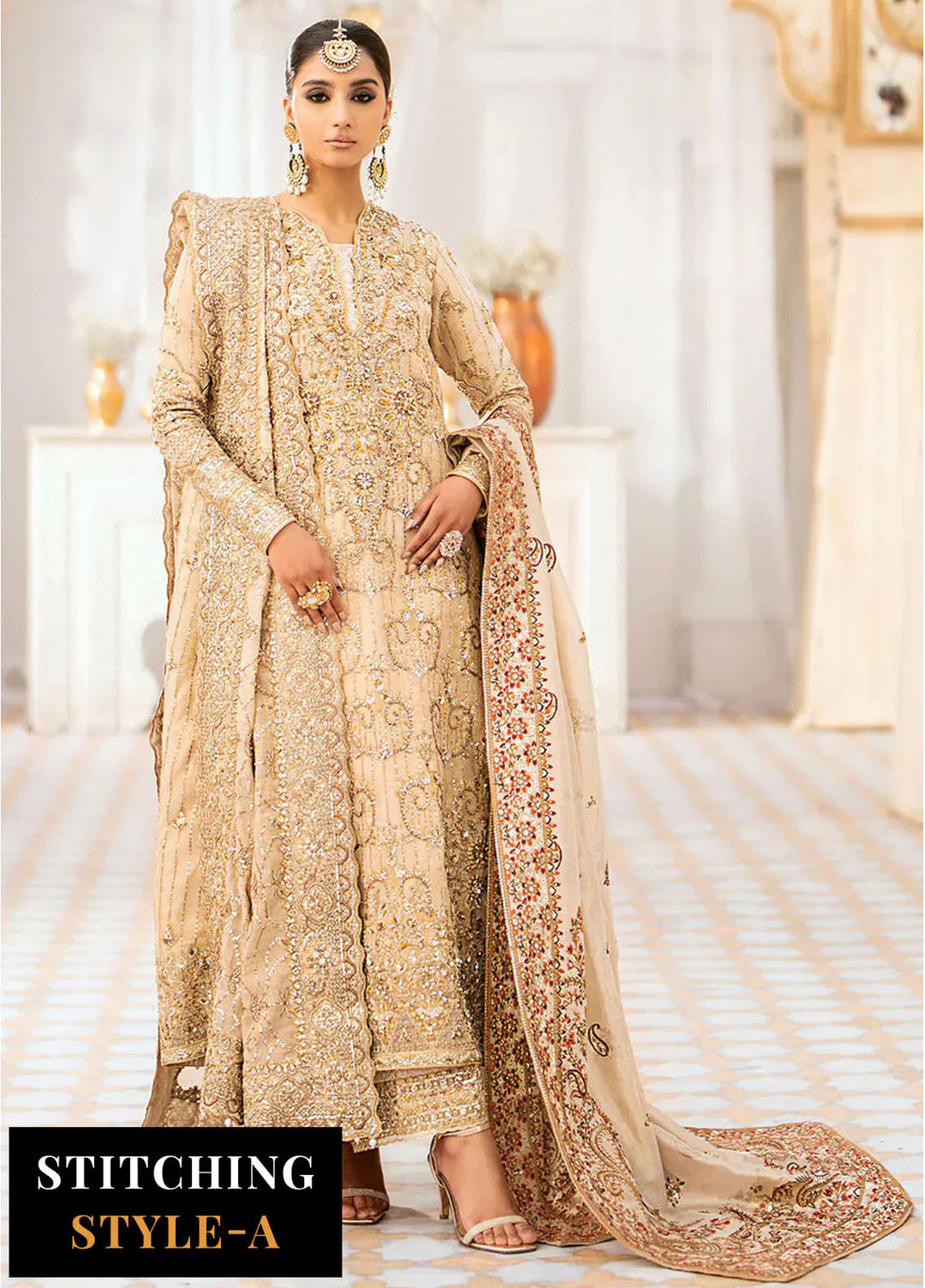 Aik Atelier Embroidered Organza Suits Unstitched 3 Piece AIK25EF Vl1 Look 02 - Formals Collection