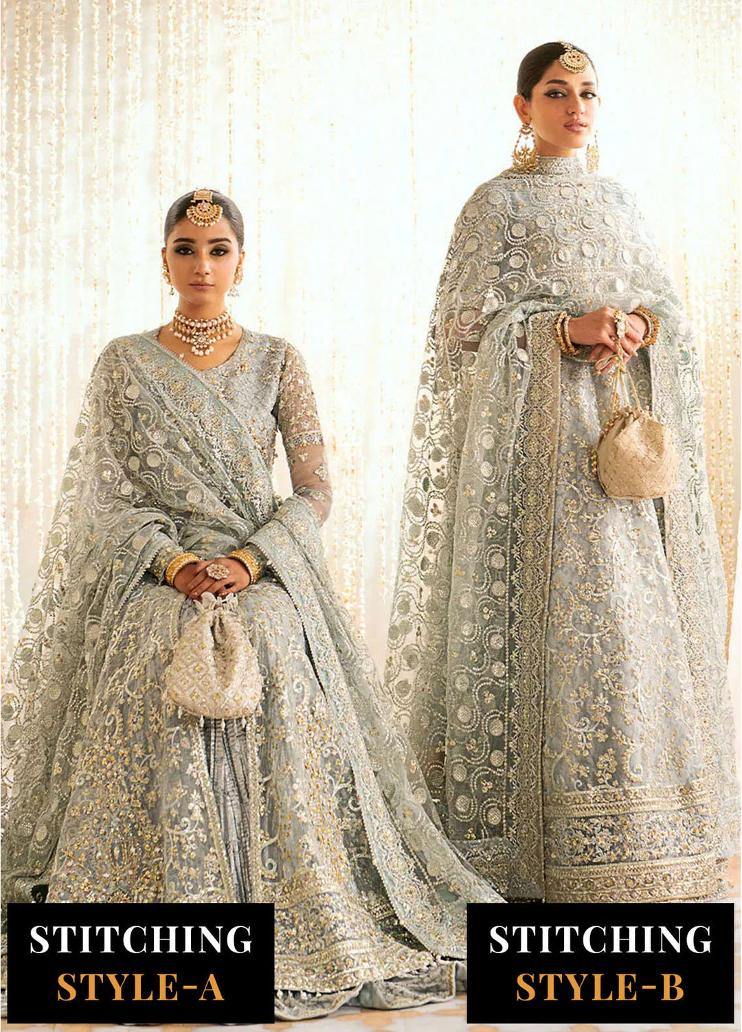 Aik Atelier Embroidered Organza Suits Unstitched 3 Piece AIK25EF Vl1 Look 03 - Formals Collection