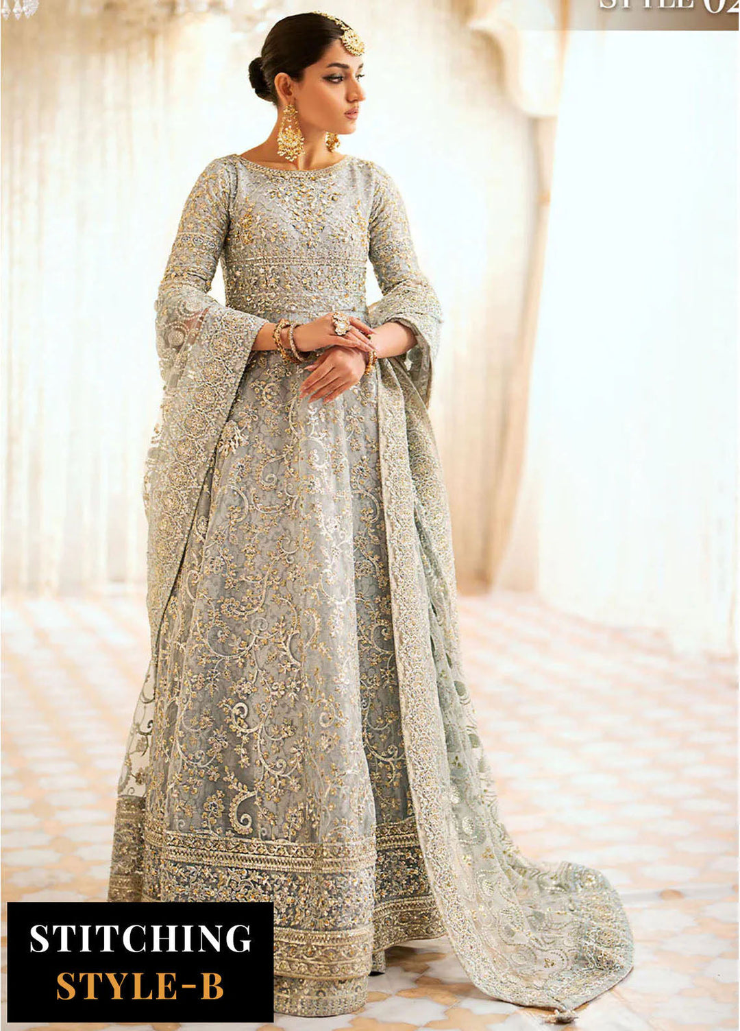 Aik Atelier Embroidered Organza Suits Unstitched 3 Piece AIK25EF Vl1 Look 03 - Formals Collection