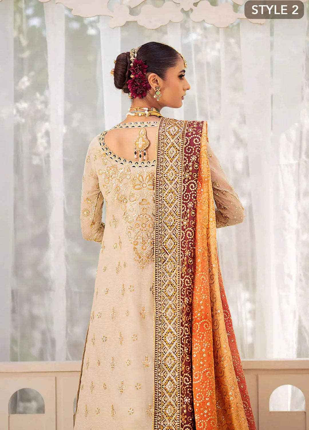 Aik Atelier Embroidered Organza Suits Unstitched 3 Piece AIK25EF Vl2 Look 01 - Formals Collection