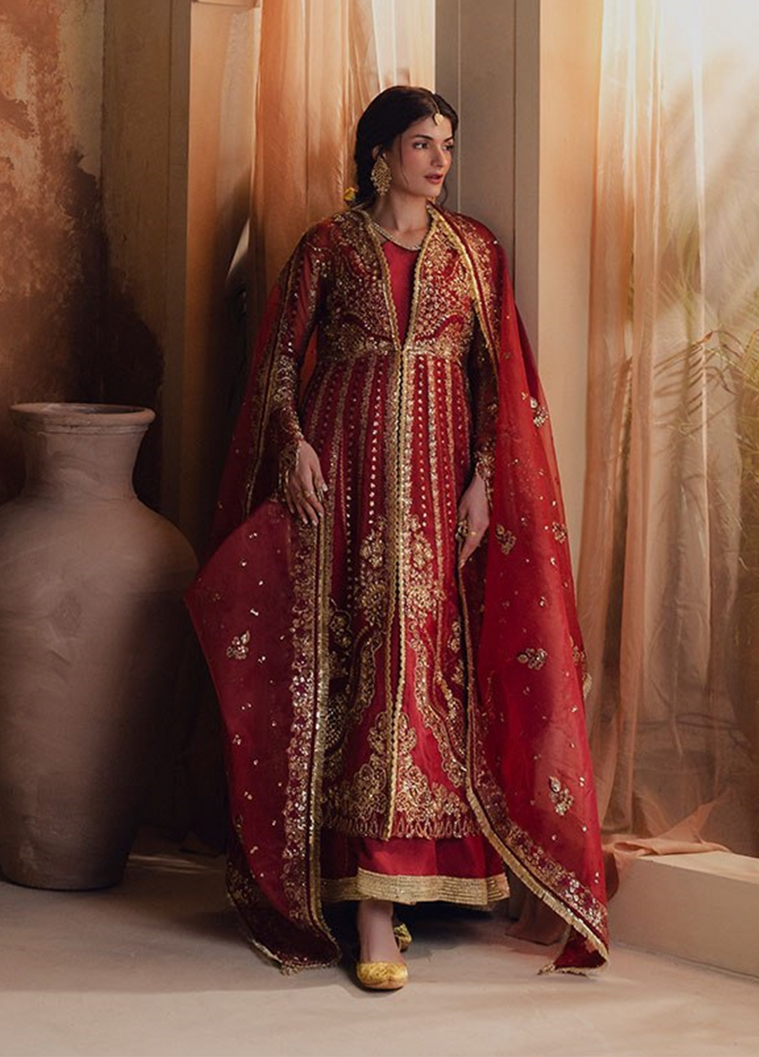 Jahan Ara by Zarposh Unstitched Embroidered Organza 3 Piece Suit ZP26UWJ MEHRUNISA - Wedding Collection