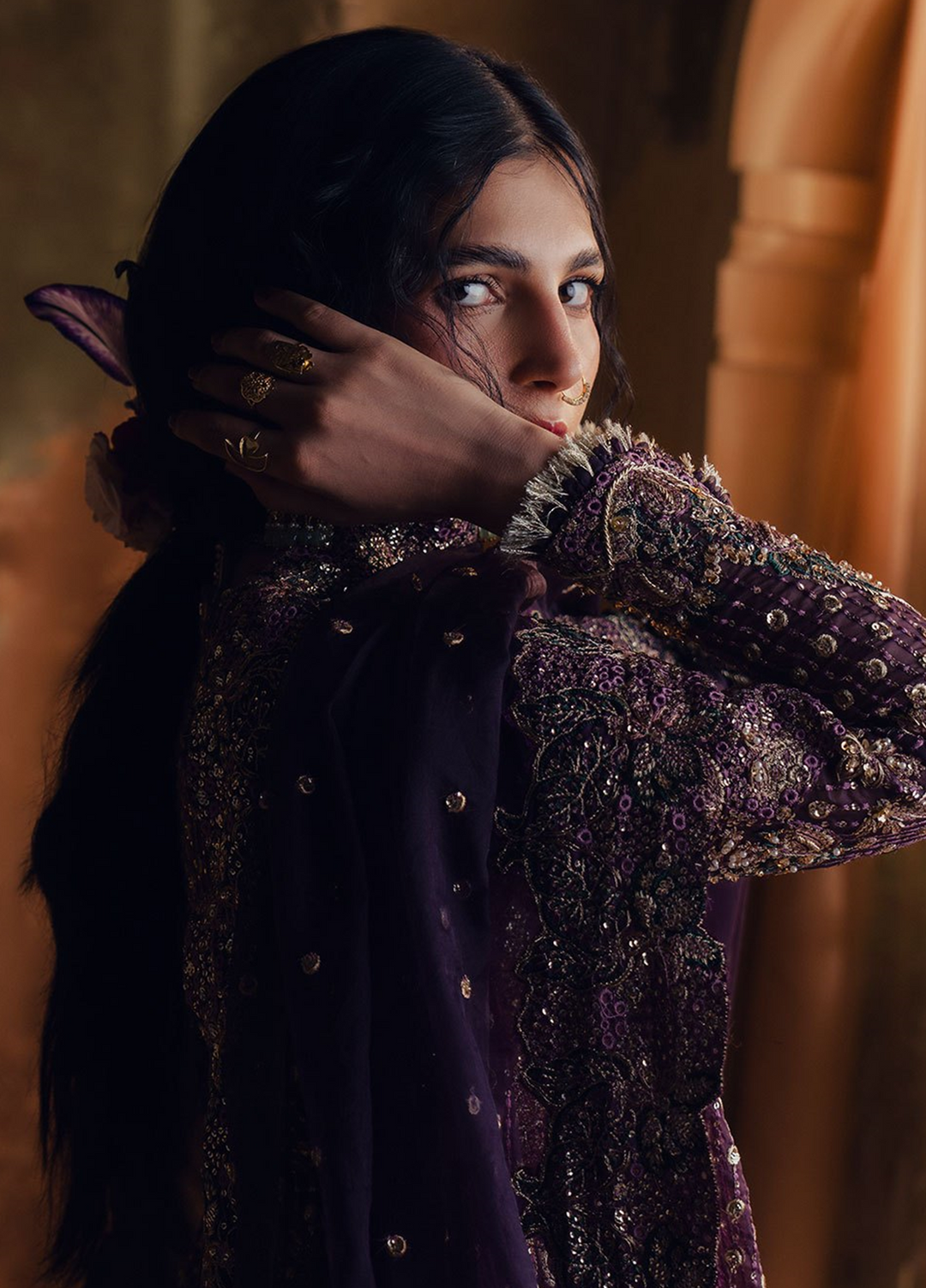Jahan Ara by Zarposh Unstitched Embroidered Organza 3 Piece Suit ZP26UWJ SHAHZARIN - Wedding Collection