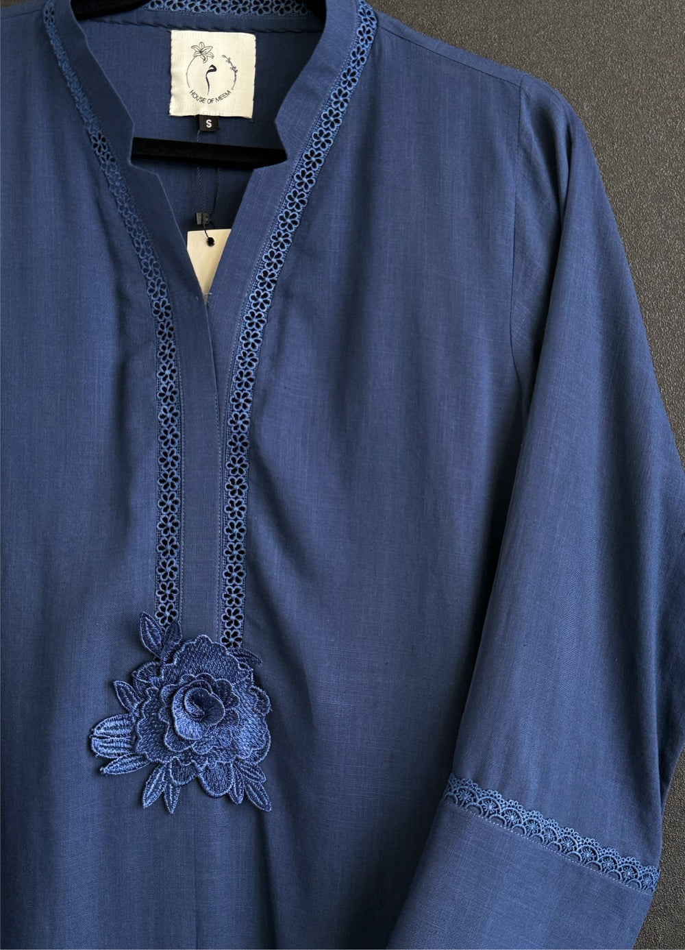 House of Meem RTW Solids Linen 2 Piece Suit Ink Casual Collection