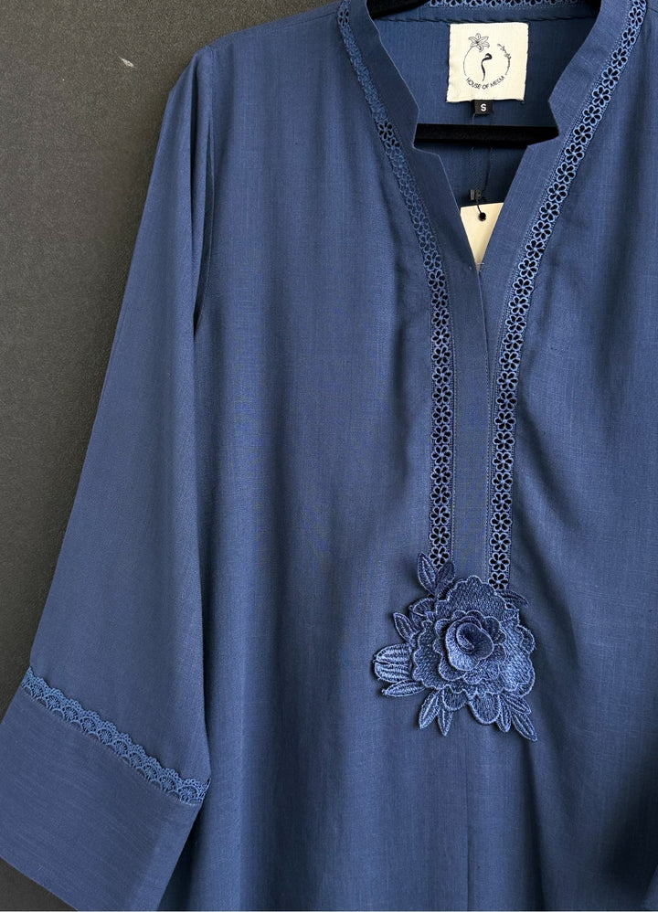 House of Meem RTW Solids Linen 2 Piece Suit Ink Casual Collection