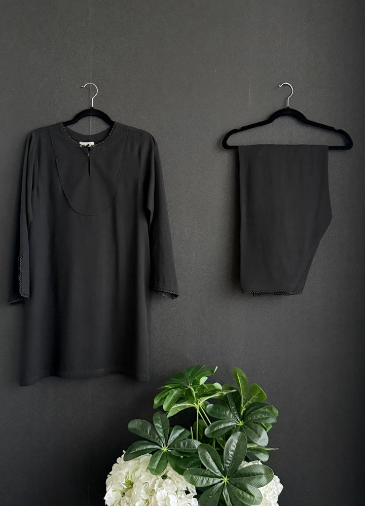 House of Meem RTW Solids Linen 2 Piece Suit Noir Casual Collection