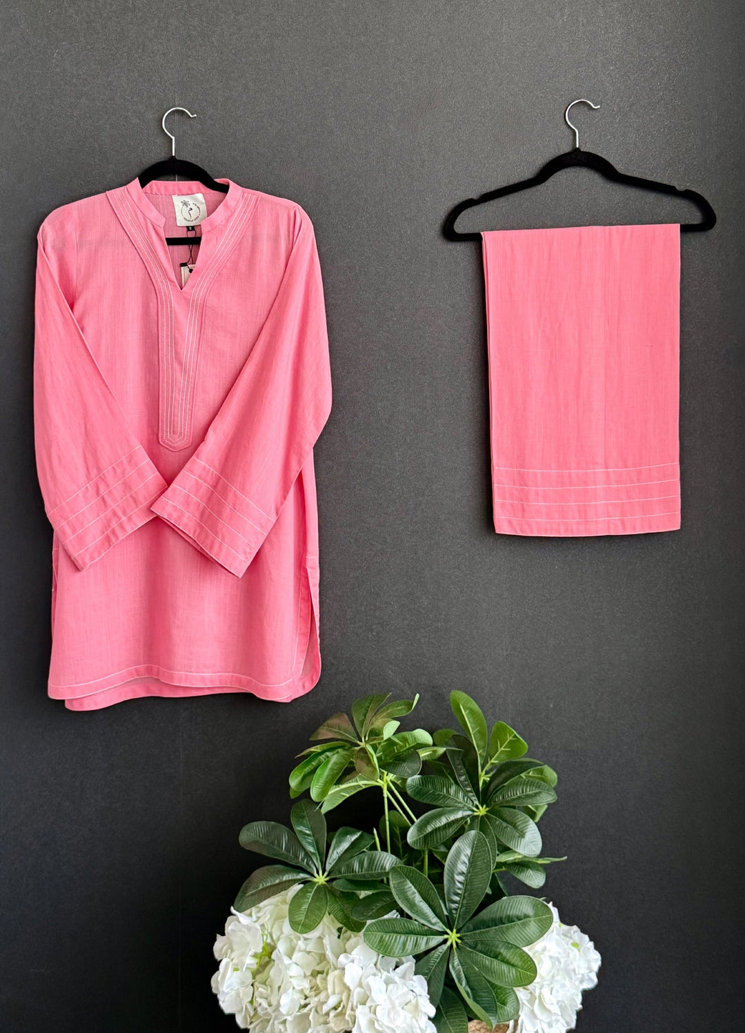 House of Meem RTW Solids Linen 2 Piece Suit Petal Casual Collection