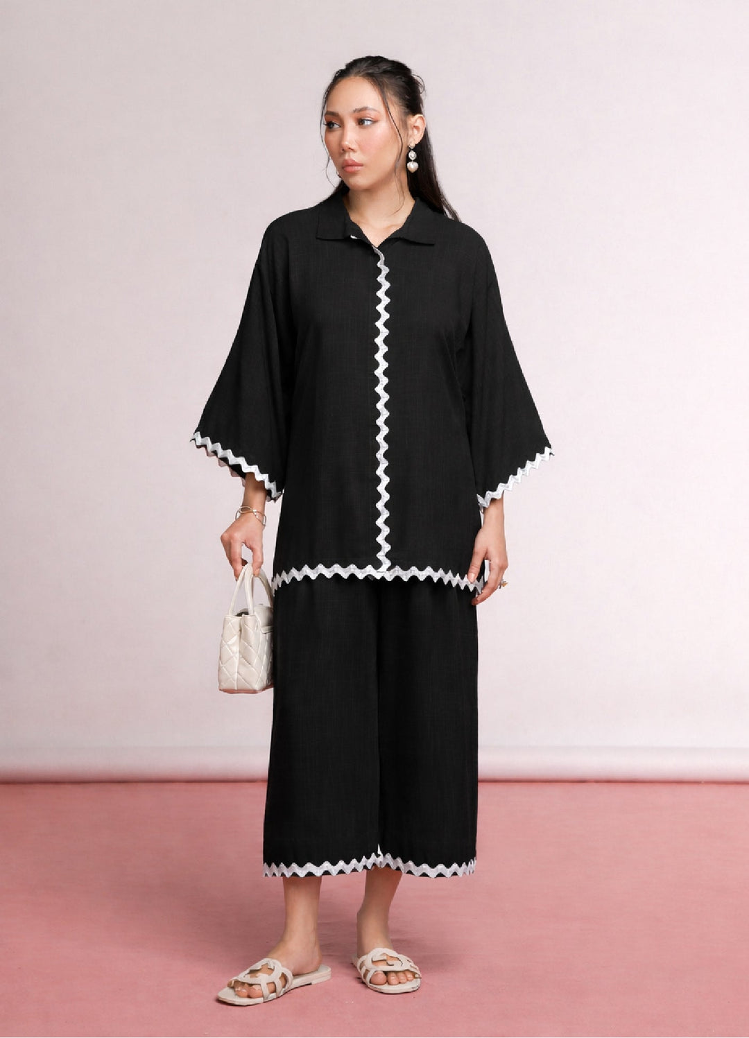House of Meem RTW Solids Linen 2 Piece Suit Poise Casual Collection