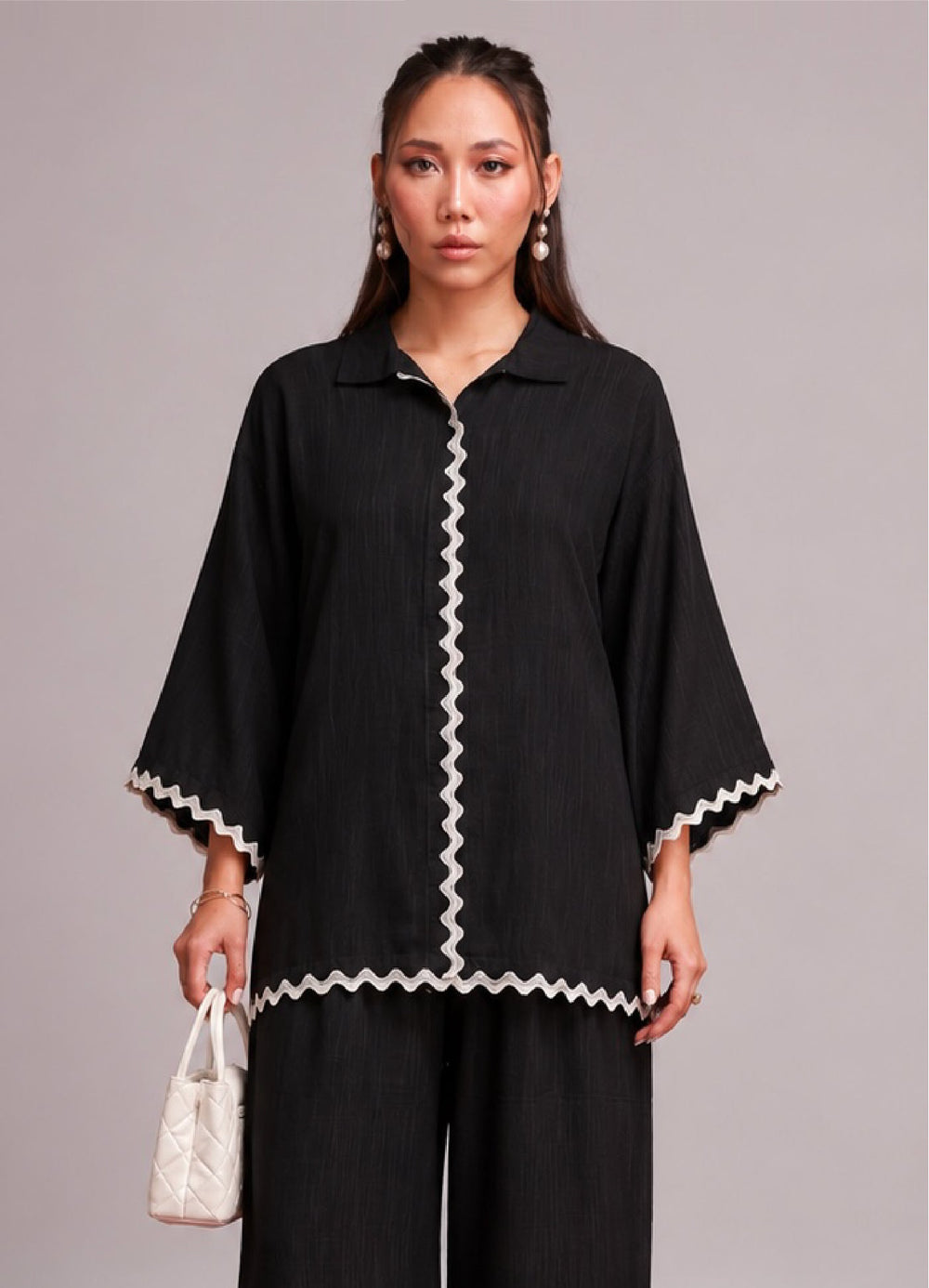 House of Meem RTW Solids Linen 2 Piece Suit Poise Casual Collection