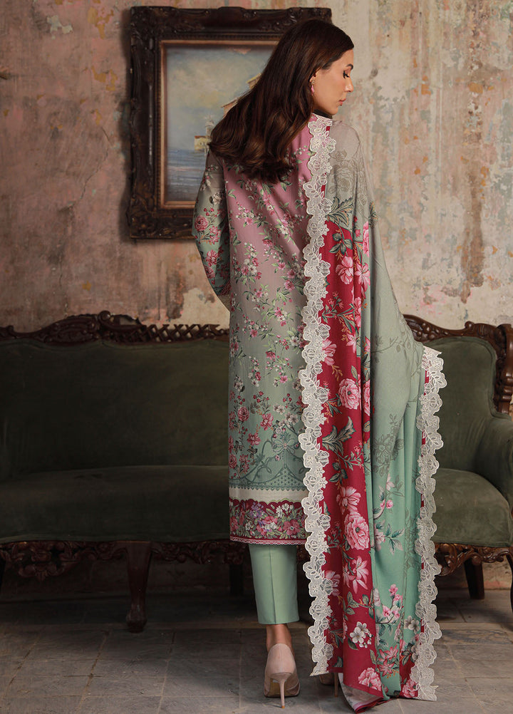 Sahar Embroidered Cotton Viscose Suits Unstitched 3 Piece SHR25FU AW1-25-20 Aurora Bloom - Winter Collection
