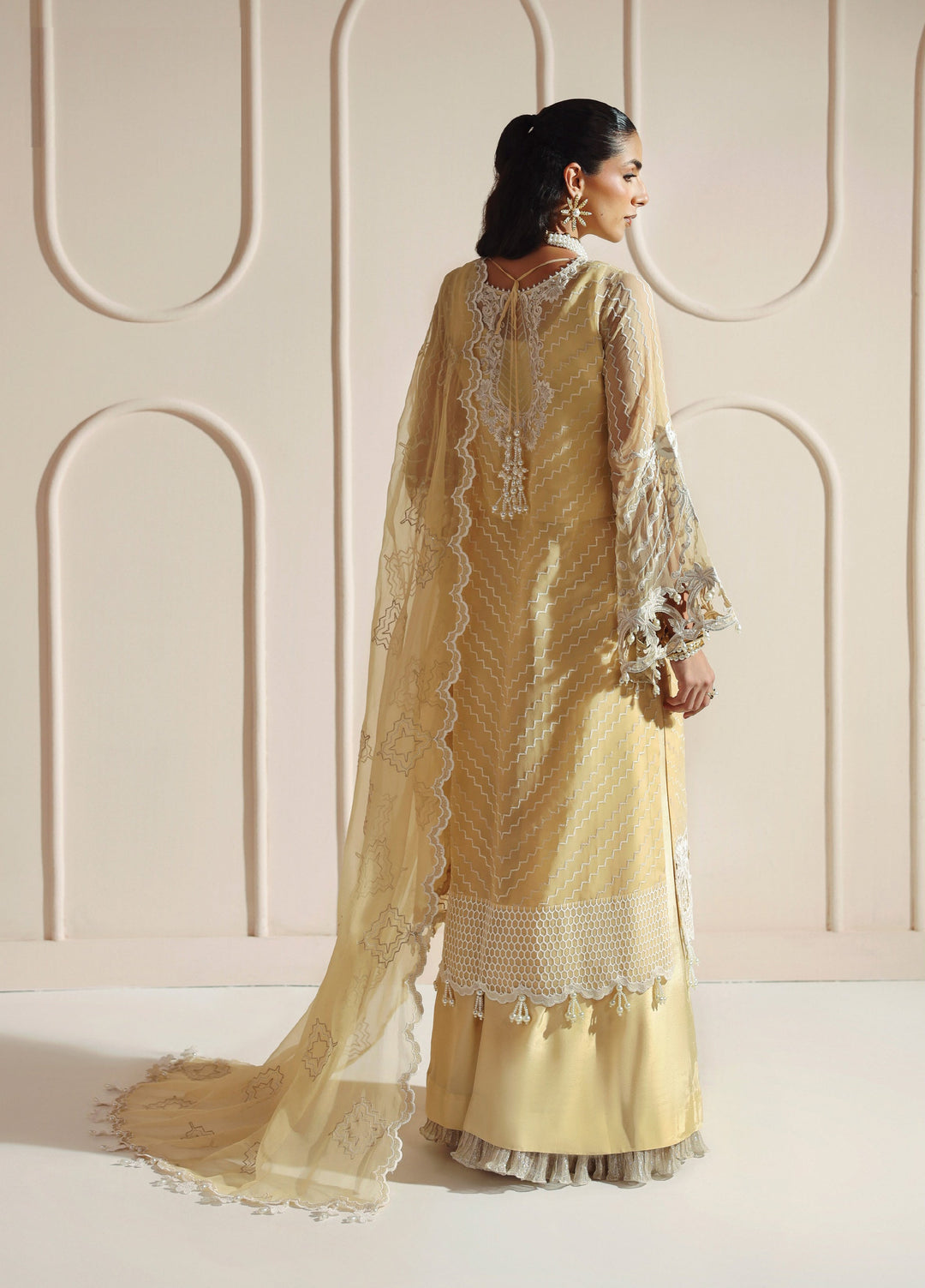 Aymal by Alizeh Fashion Unstitched Chiffon Luxury Embroidered Suits 3 Piece AFB25BC D-04 Aira - Formals Collection