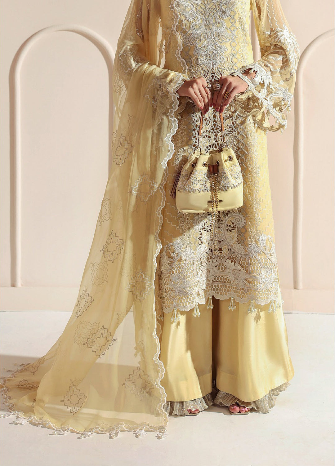 Aymal by Alizeh Fashion Unstitched Chiffon Luxury Embroidered Suits 3 Piece AFB25BC D-04 Aira - Formals Collection