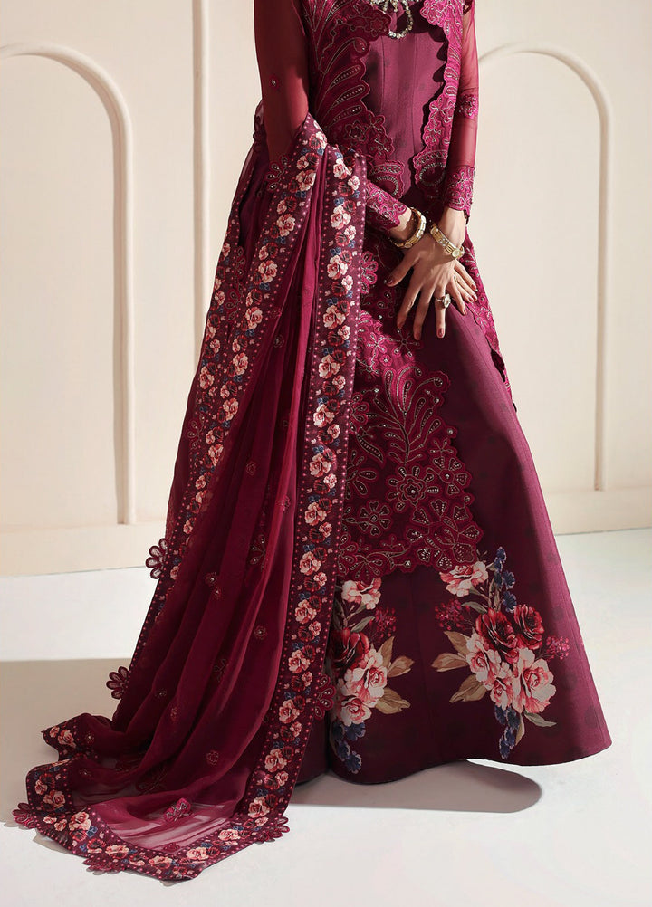 Aymal by Alizeh Fashion Unstitched Chiffon Luxury Embroidered Suits 3 Piece AFB25BC D-05 Jugnu - Formals Collection