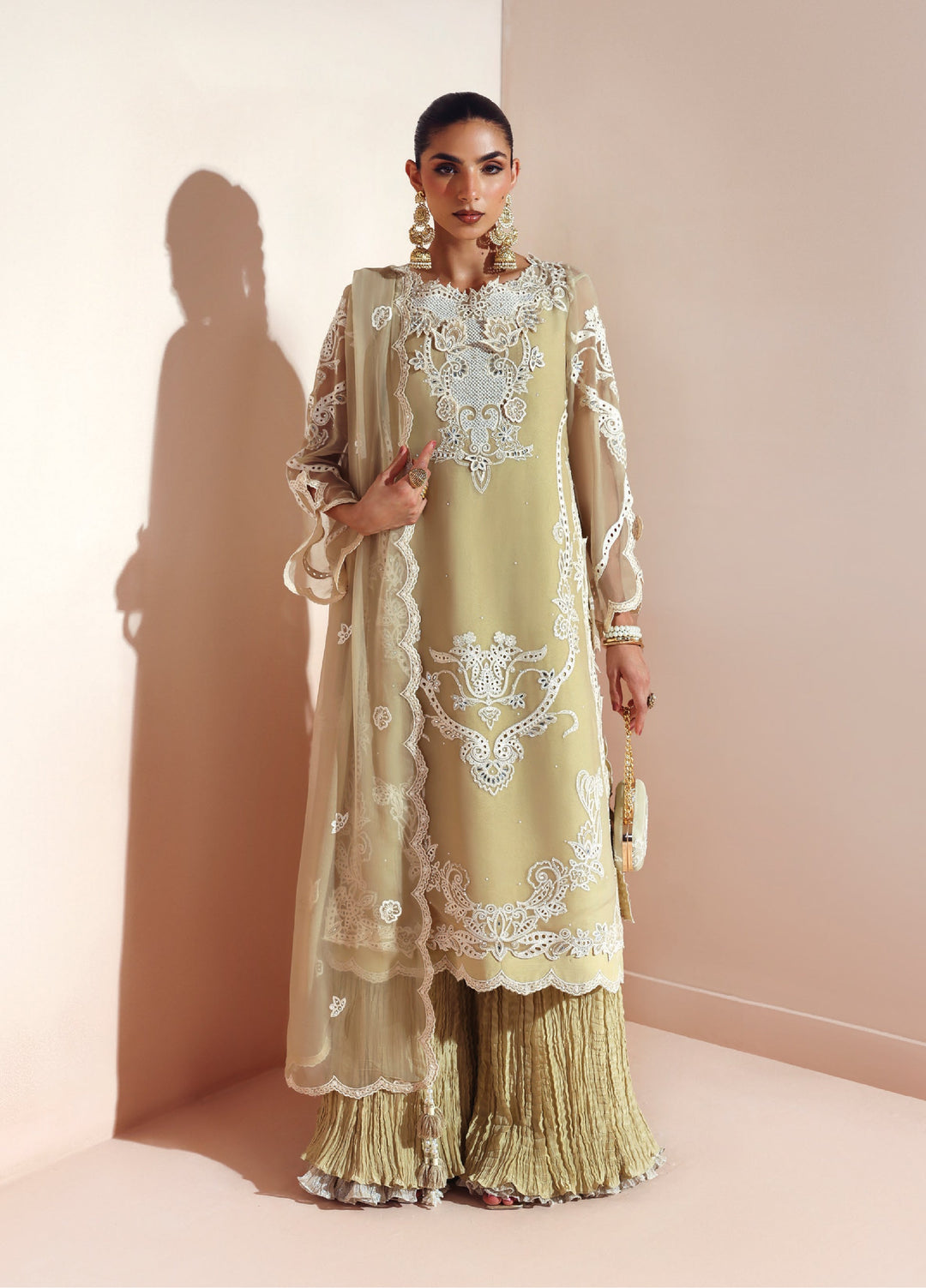 Aymal by Alizeh Fashion Unstitched Chiffon Luxury Embroidered Suits 3 Piece AFB25BC D-09 Aliha - Formals Collection