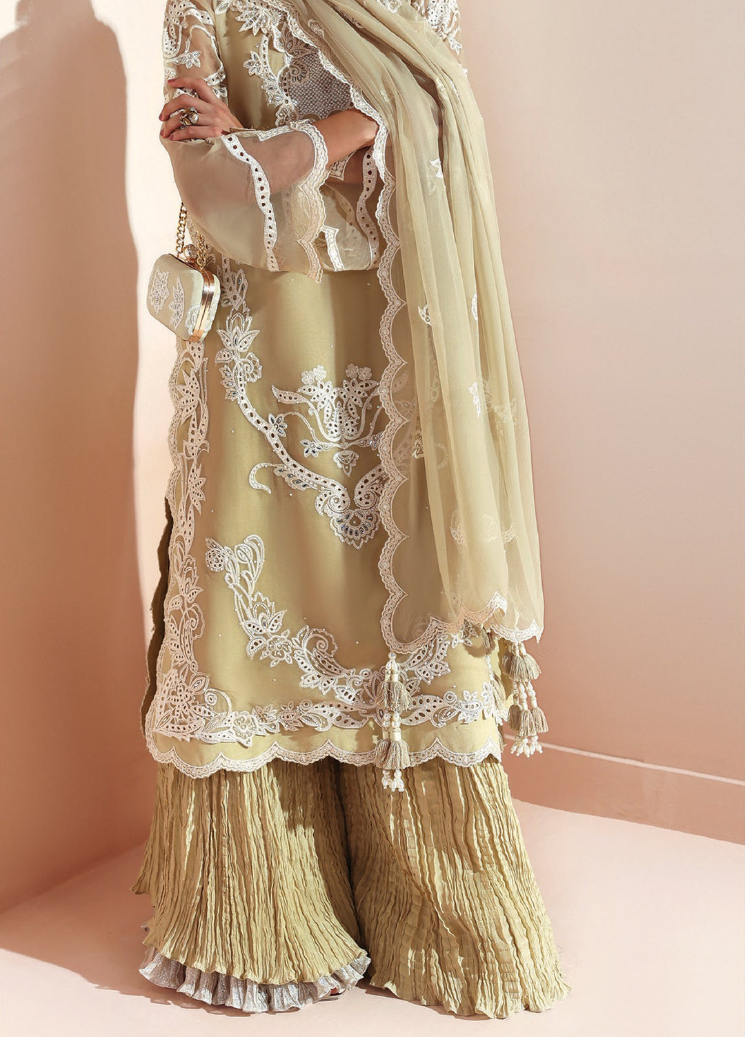 Aymal by Alizeh Fashion Unstitched Chiffon Luxury Embroidered Suits 3 Piece AFB25BC D-09 Aliha - Formals Collection