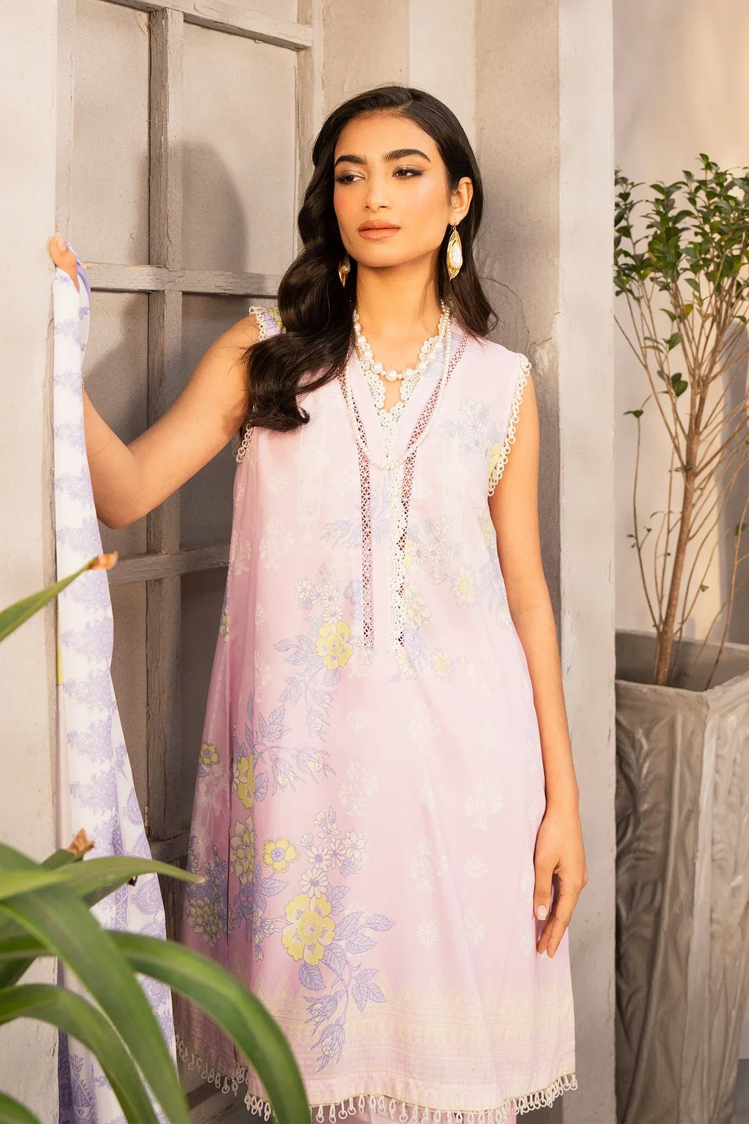 Safaah by Menaal Unstitched Printed Lawn 3 Piece Suit ML26ULS SP-03A - Casual Collection
