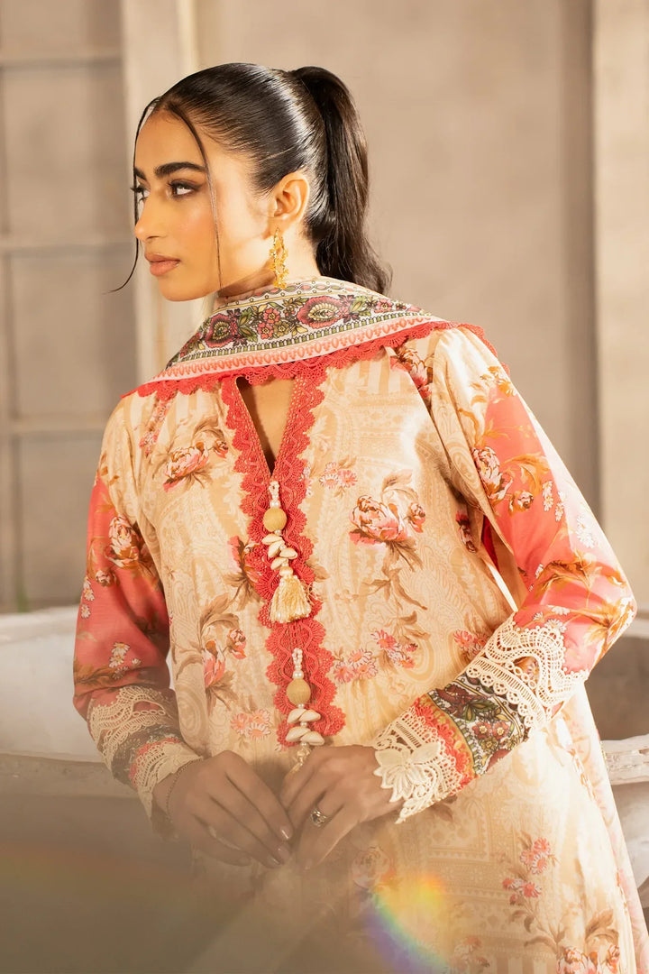 Safaah by Menaal Unstitched Printed Lawn 3 Piece Suit ML26ULS SP-02A - Casual Collection