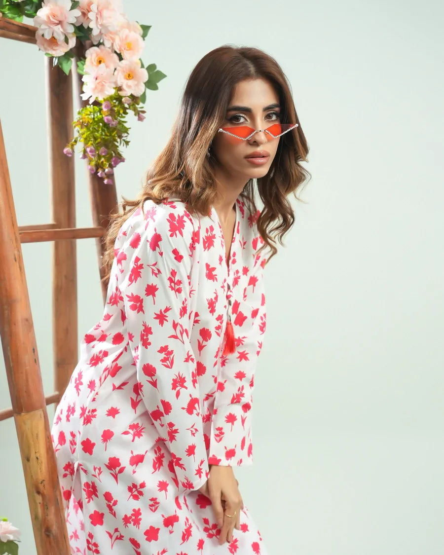 Dhaga Women Pret Printed 2 Piece Lawn Matching Separate FW24DSP0048 - Summer Collection