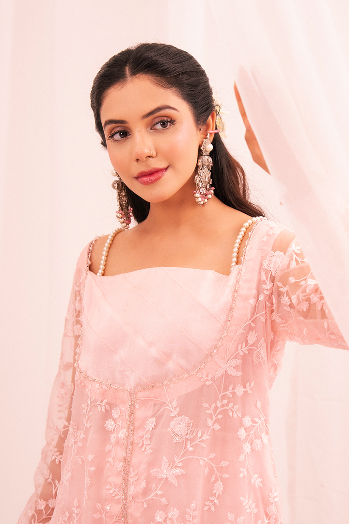 Maham Sultan Women RTW Embroidered Organza 3 Piece Suit FLORE - Eid Collection