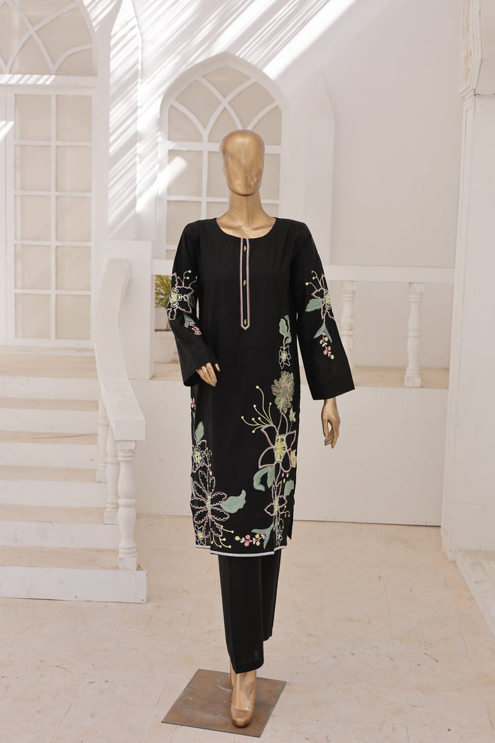 Nyra Essentials by Suntex Fabrics RTW Embroidered Lawn 2 Piece Suit BLACK-2670 Casual Collection