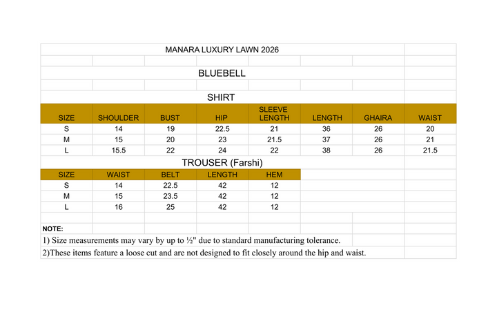 Manara by Maria Embroidered Chiffon 3 Piece Suit BLUEBELL - Festive Collection