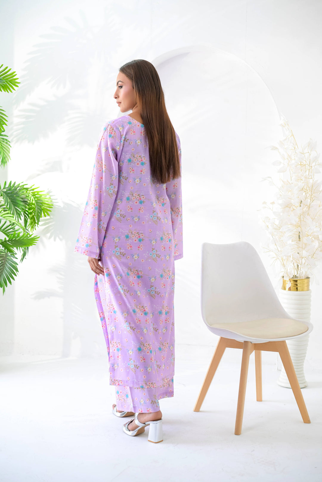 Silcot Women RTW Printed Lawn 2 Piece Suit Lilac Bloom - Casual Collection