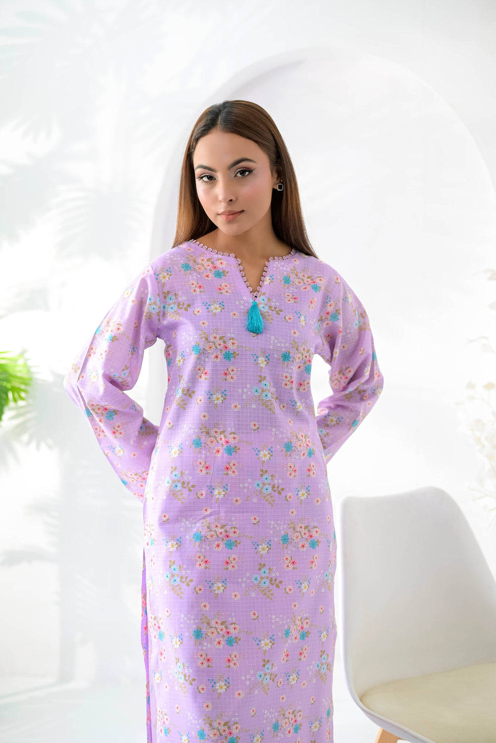Silcot Women RTW Printed Lawn 2 Piece Suit Lilac Bloom - Casual Collection