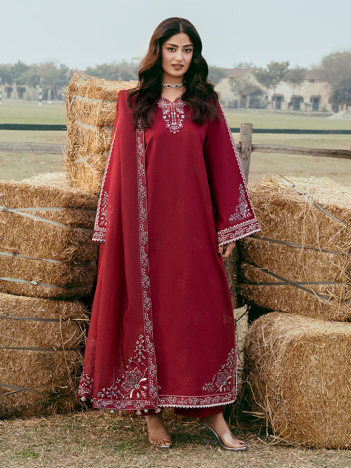 Mahveen by Izel Unstitched Embroidered Lawn 3 Piece Suit Bahaar - Eid Collection