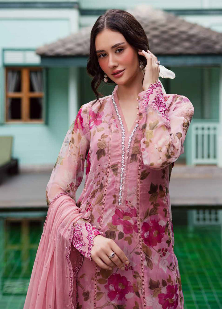 Ballerina by Nureh Unstitched Embroidered and Embellished  Chiffon 4 peice NU25BF NU2-182 - Formals Collection